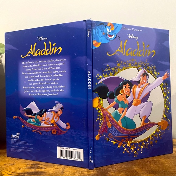 Disney Other - 2020 Studio Fun International Disney Classics ALADDIN Hardcover Book